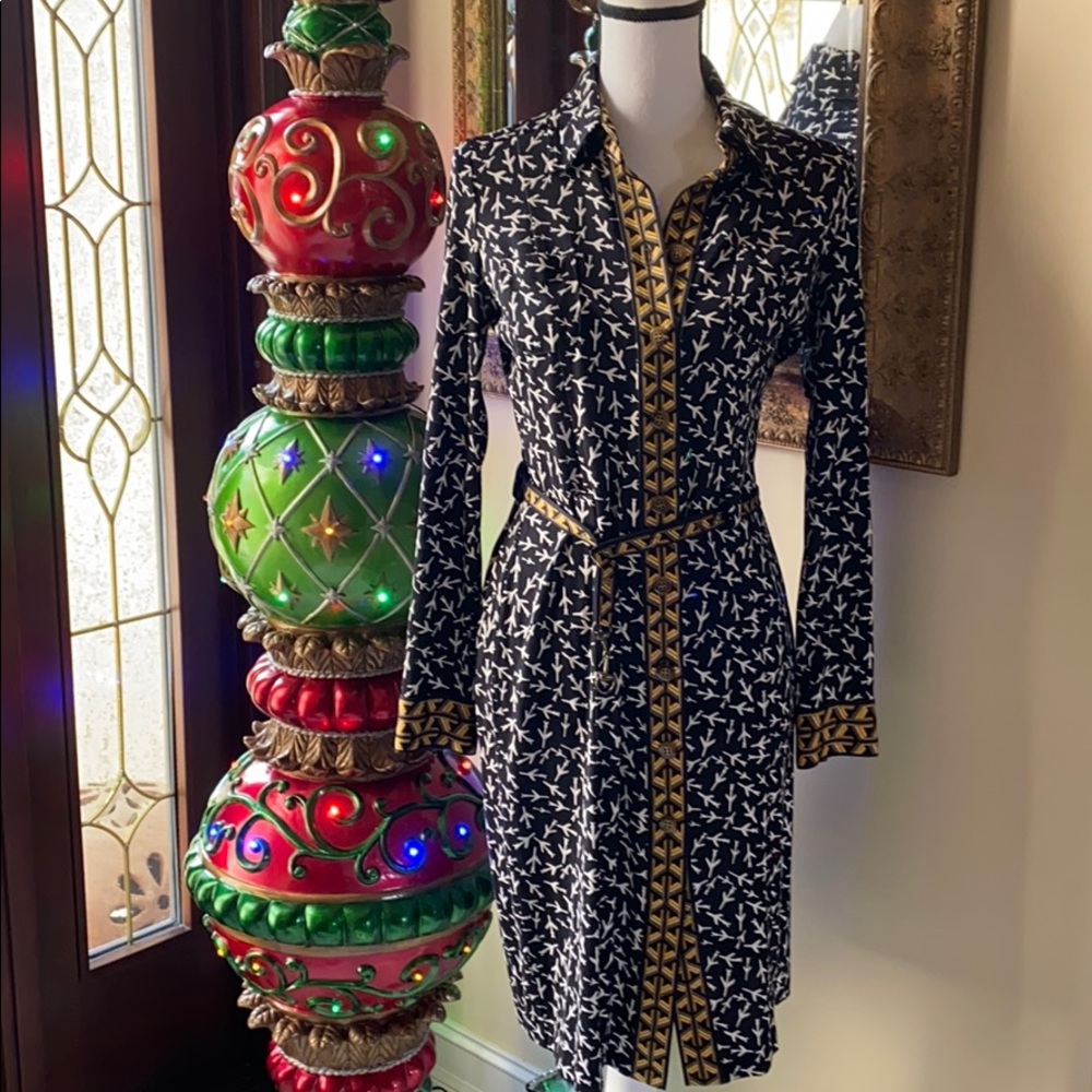 Diane von Furstenberg silk jersey wrap dress new
